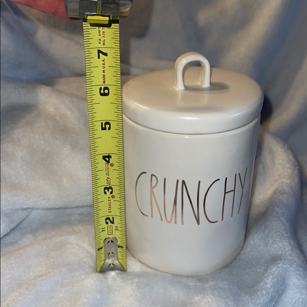 Loop Top Rae Dunn Ceramic Canister “Crunchy” - Picture 2 of 2